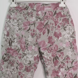 Stretchig Byxa Signe Blommig ROSA - Mix By Heart