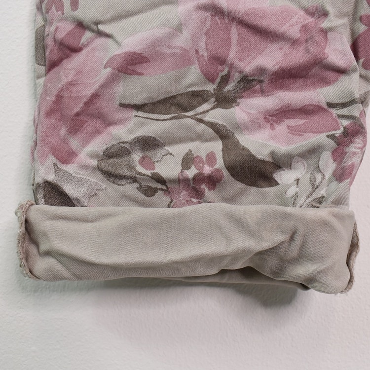 Stretchig Byxa Signe Blommig ROSA - Mix By Heart