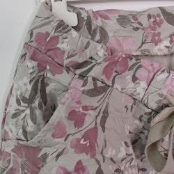 Stretchig Byxa Signe Blommig ROSA - Mix By Heart