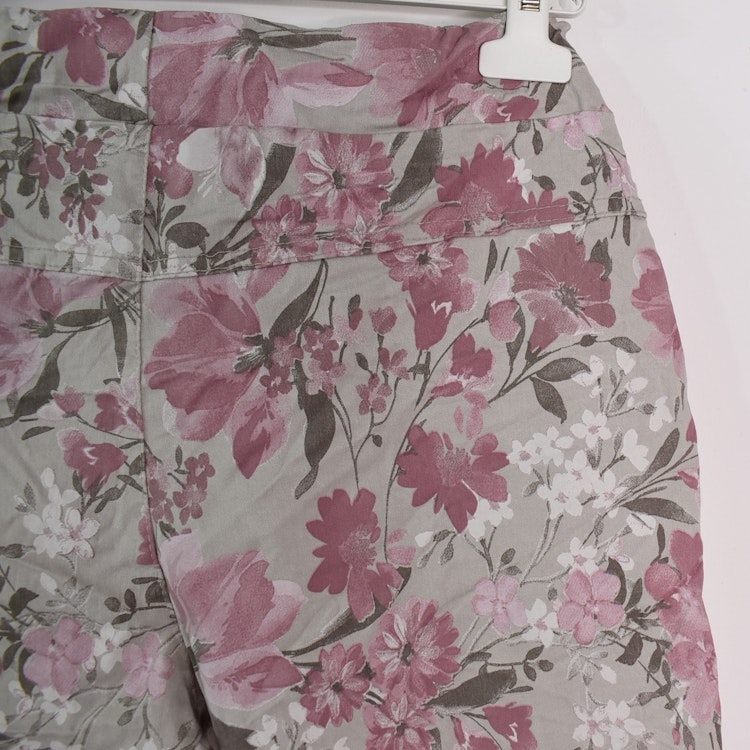 Stretchig Byxa Signe Blommig ROSA - Mix By Heart