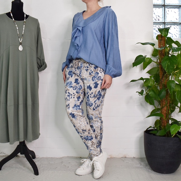Blus Ribecka JEANSBLÅ - Mix By Heart