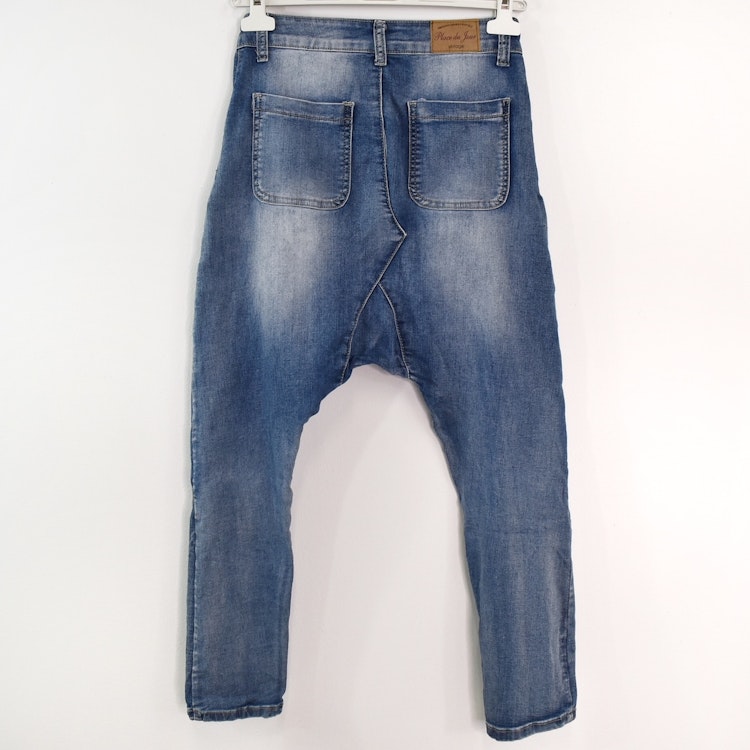 SECOND HAND Baggy Jeans BLÅ Storlek 34 - Place du Jour