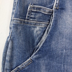 SECOND HAND Baggy Jeans BLÅ Storlek 34 - Place du Jour