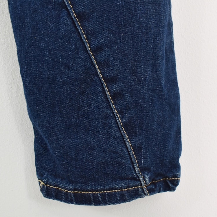 SECOND HAND Baggy Jeans MÖRK BLÅ Storlek S