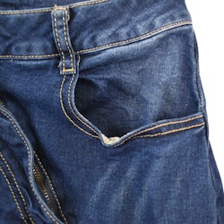 SECOND HAND Baggy Jeans MÖRK BLÅ Storlek S