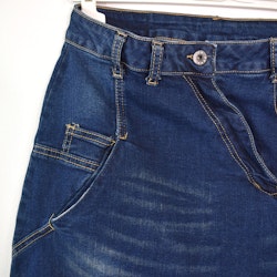 SECOND HAND Baggy Jeans MÖRK BLÅ Storlek S