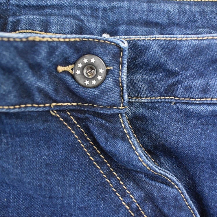 SECOND HAND Baggy Jeans MÖRK BLÅ Storlek S