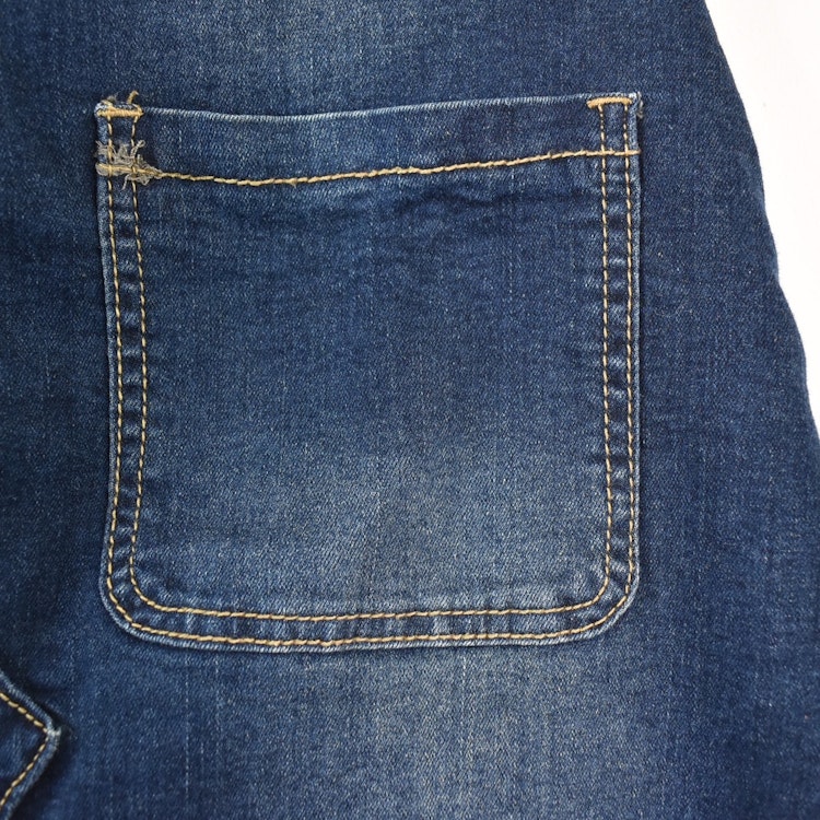 SECOND HAND Baggy Jeans MÖRK BLÅ Storlek S