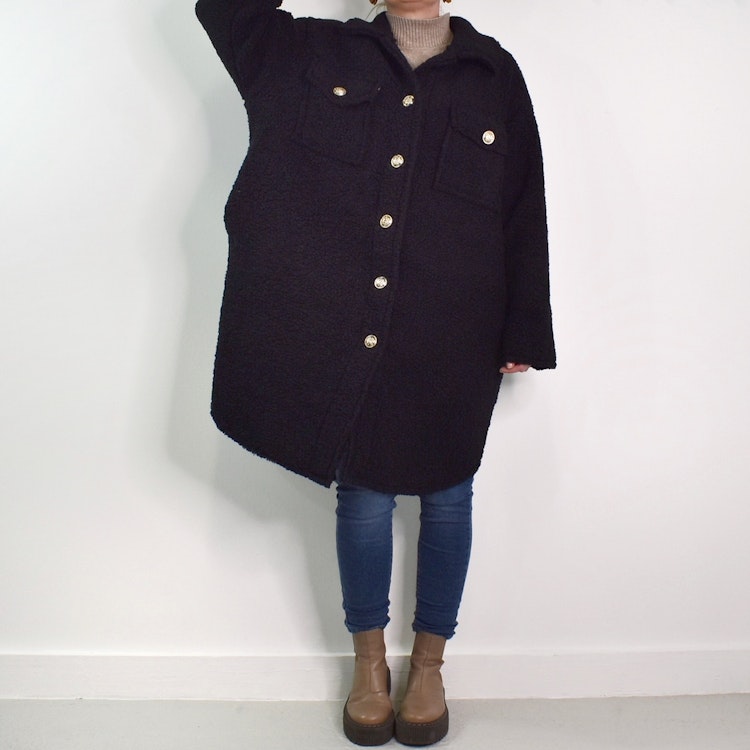 Jacka Lois Teddy SVART - Marta du Chateau