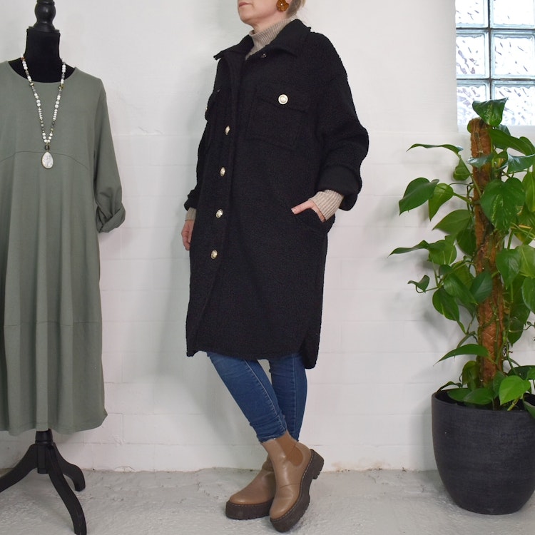 Jacka Lois Teddy SVART - Marta du Chateau