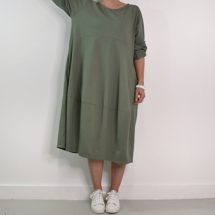 Sweatshirtklänning MILITARY