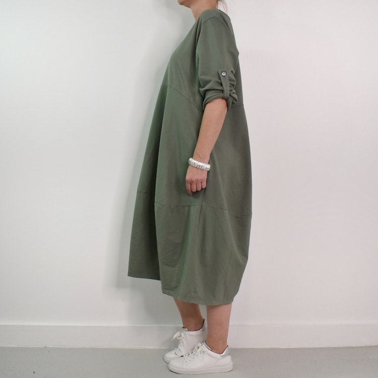Sweatshirtklänning MILITARY