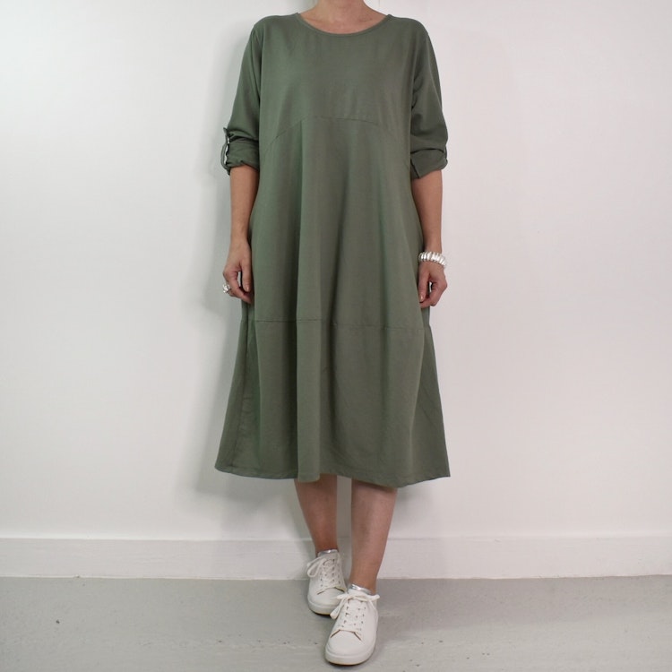 Sweatshirtklänning MILITARY
