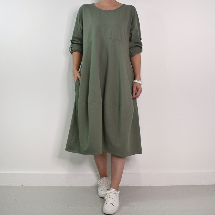 Sweatshirtklänning MILITARY
