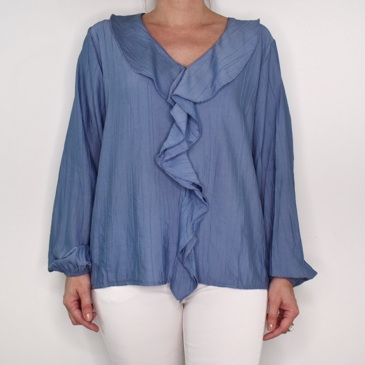 Blus Ribecka JEANSBLÅ - Mix By Heart