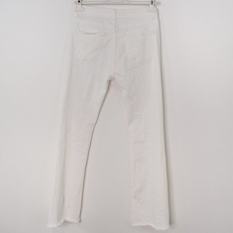 Stretchjeans Shortcut med fransar PANNA - 3D Denim