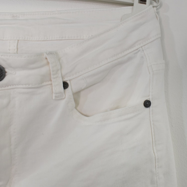 Stretchjeans Shortcut med fransar PANNA - 3D Denim