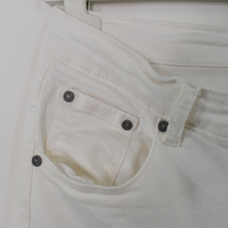 Stretchjeans Shortcut med fransar PANNA - 3D Denim