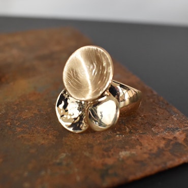 Elastisk ring Nathalie GULD - The Moshi