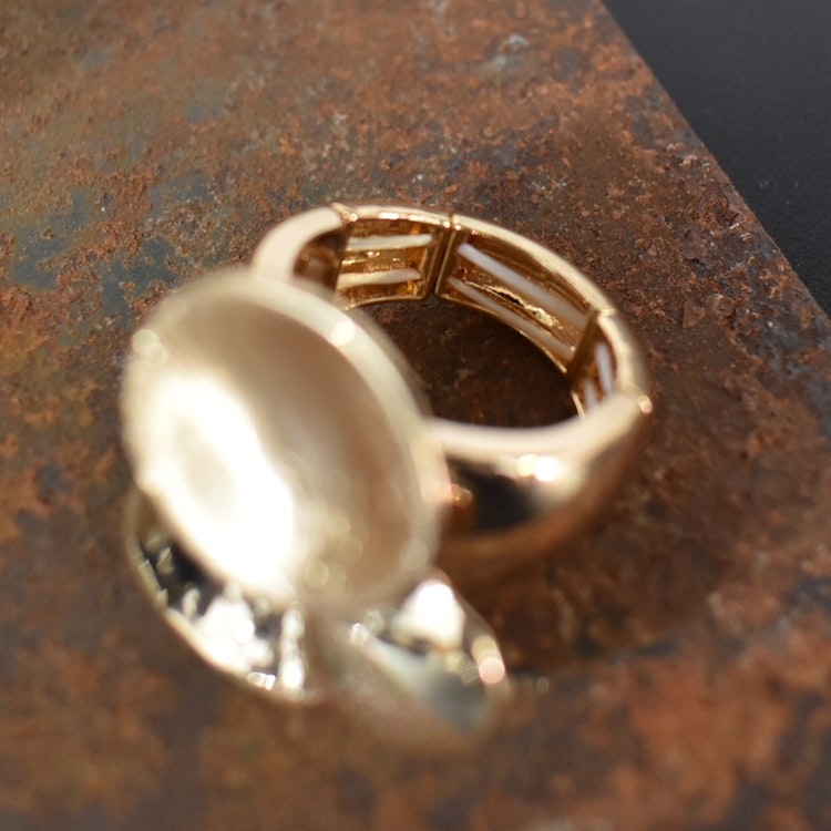 Elastisk ring Nathalie GULD - The Moshi