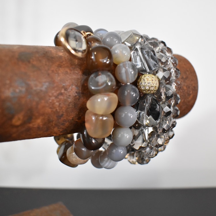 Armband Brianna GRÅ - The Moshi