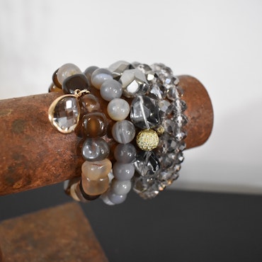 Armband Brianna GRÅ - The Moshi