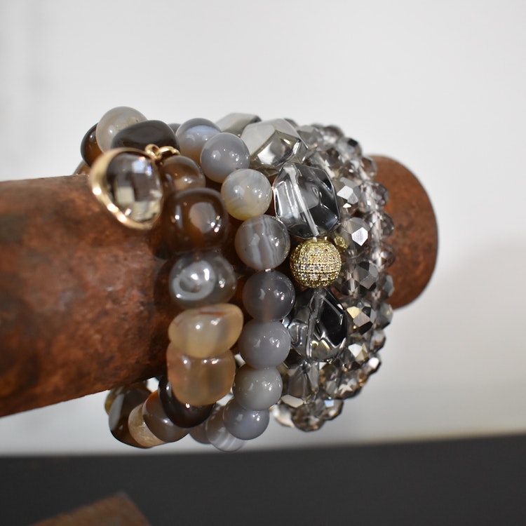 Armband Brianna GRÅ - The Moshi