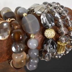 Armband Brianna GRÅ - The Moshi