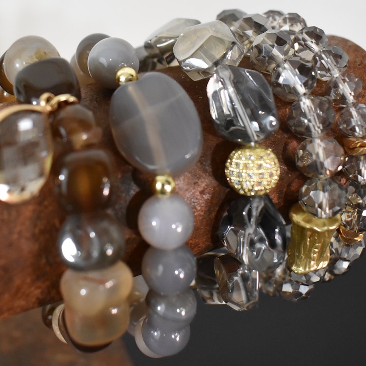 Armband Brianna GRÅ - The Moshi
