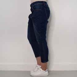 SECOND HAND Baggy Jeans MÖRK BLÅ Storlek S