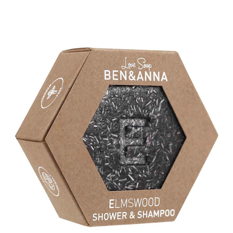 Dusch- & Schampo-kaka Lovesoap Elm Wood 60g - Ben & Anna