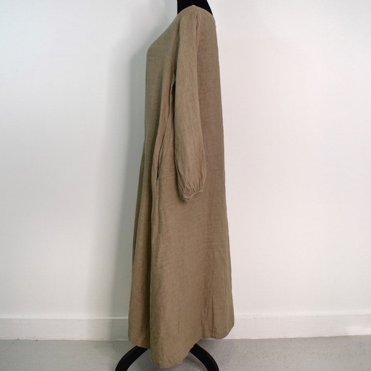 Linneklänning TAUPE