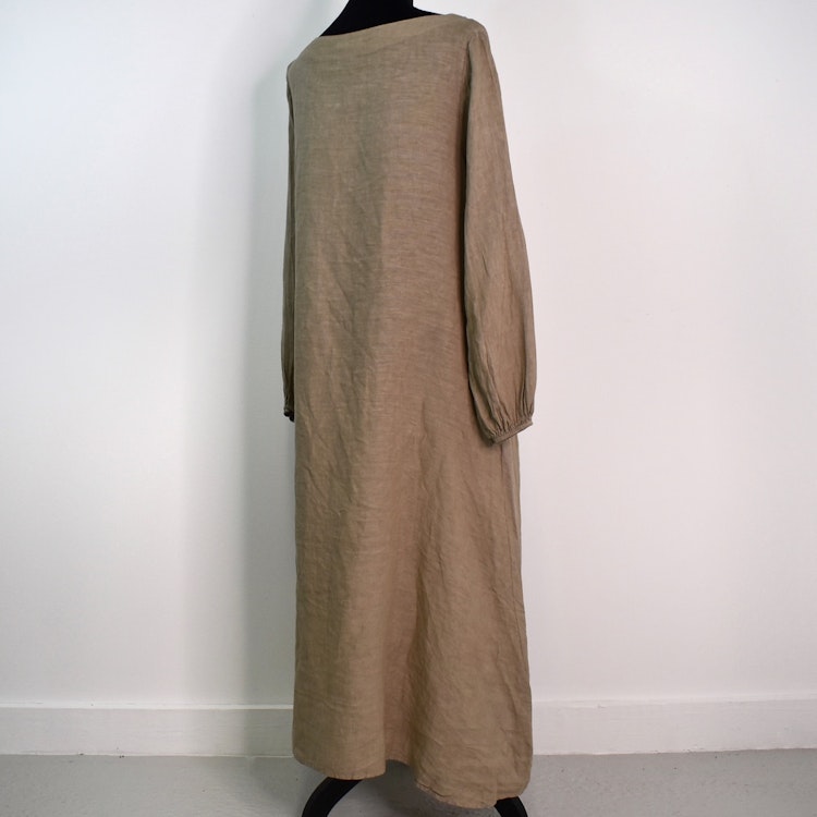 Linneklänning TAUPE