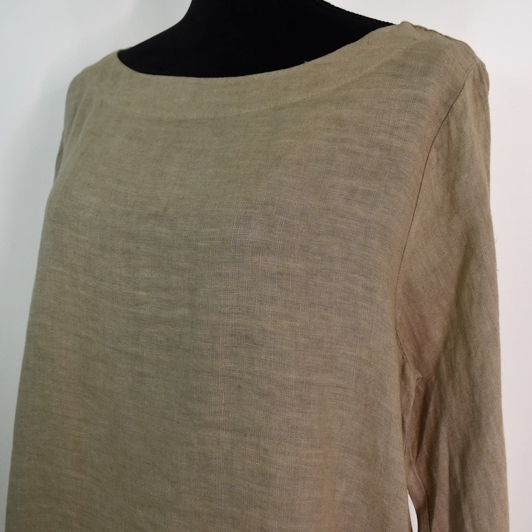 Linneklänning TAUPE