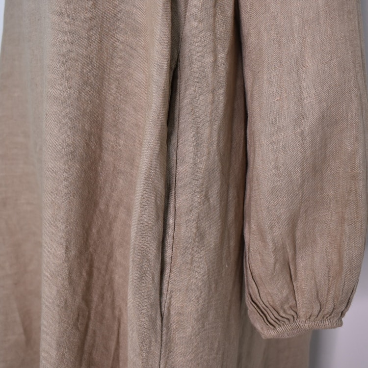 Linneklänning TAUPE
