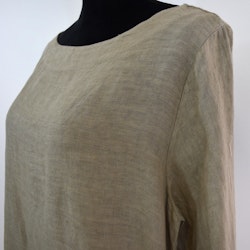 Linneklänning TAUPE