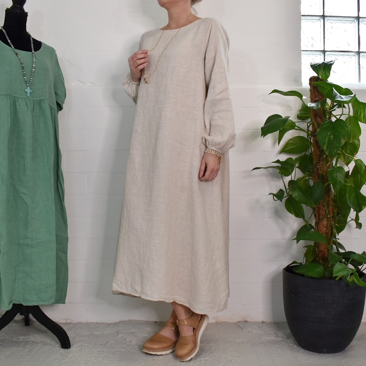 Linneklänning BEIGE