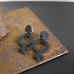 Örhänge Venus SVART - SoMaBelle Design