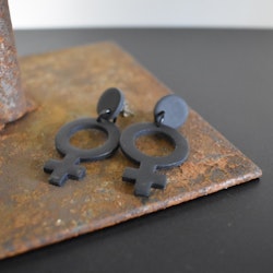 Örhänge Venus SVART - SoMaBelle Design