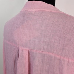 Kort Linneklänning med Krås ROSA NEON