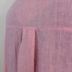 Kort Linneklänning med Krås ROSA NEON