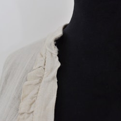 Linneblus med Krås BEIGE