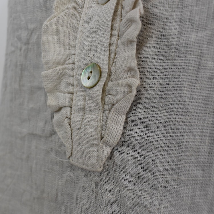 Linneblus med Krås BEIGE