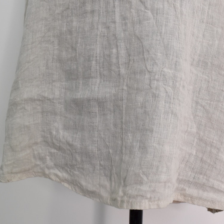 Linneblus med Krås BEIGE