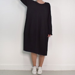 Sweatshirtklänning SVART