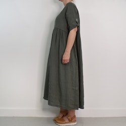 Linneklänning med Fickor SOFT MILITARE