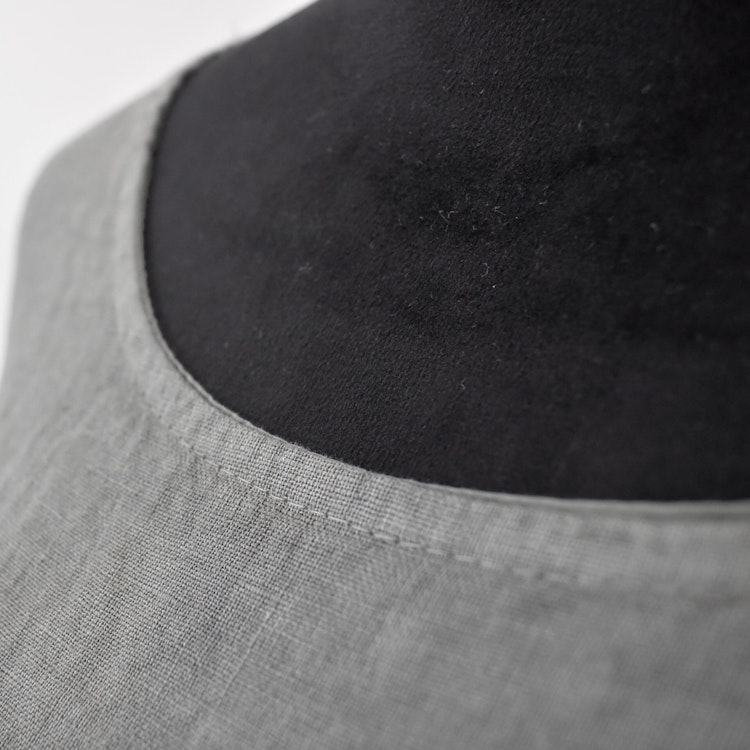 Linneklänning med Fickor SOFT MILITARE