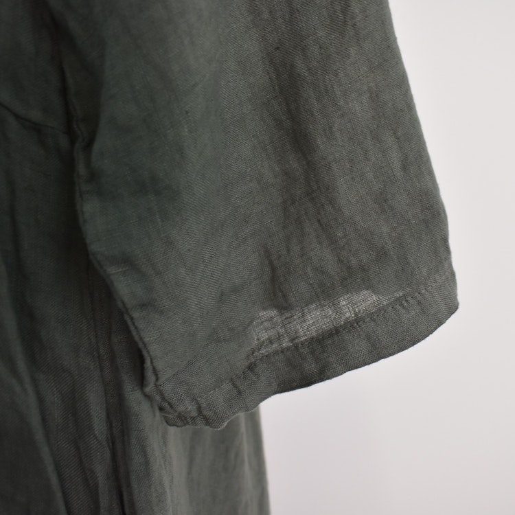 Linneklänning med Fickor SOFT MILITARE