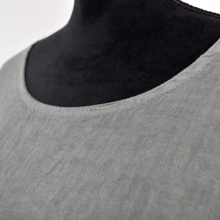Linneklänning med Fickor SOFT MILITARE