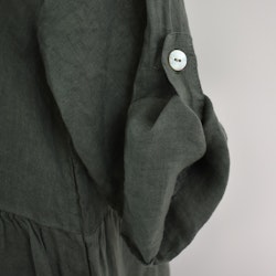 Linneklänning med Fickor SOFT MILITARE